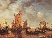 Simon de Vlieger Visit of Frederick Hendriks II oil painting
